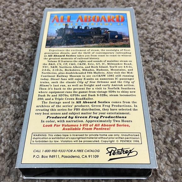 All Aboard Series vol.11 railroad vhs videotape - Picture 2 of 5